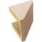 Ekena Millwork 5"W x 5"D x 5"H Wide Concord Rough Cedar Woodgrain TimberThane Corbel, Primed Tan CORUR05X05X05CONRCPR - alternate 3